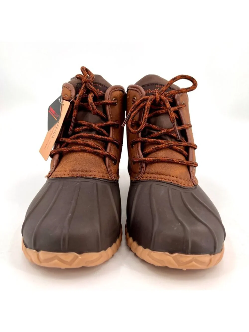 Weatherproof Vintage Men's Aidan Duck Boots Size 8 Tan New In Box